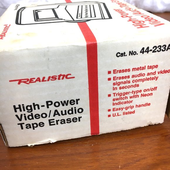 Video/Audio Tape Eraser Radio Shack Realistic (44-233A) Vintage - Picture 10 of 12